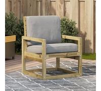 WDGJJFECNMUEHI Garden Chair 57.5x63x76 cm Solid Pressure Treated Pine Wood Outdoor Furniture for Patio Terrace Comfortable Rustic Design with Slatted Seat Max Load 110 kg