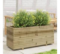 WDGJJFECNMUEHI Large Garden Planter Box 110x40x49.5 cm, Vacuum Impregnated Pine Wood Outdoor Flower Pot for Plants Herbs Vegetables, Rustic Decorative Raised Bed with Sturdy Structure, Easy Assembly