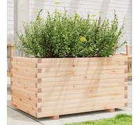 WDGJJFECNMUEHI Large Garden Planter Box 90x60x49.5 cm Solid Pine Wood for Flowers, Plants, Vegetables - Rustic Outdoor Decor, Sturdy Structure, Spacious Planting Area - Easy Assembly