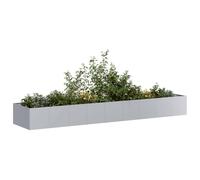 WDGJJFECNMUEHI Large Steel Raised Garden Bed 360x80x40 cm, Zinc Coated Metal Planter Box for Outdoor Plants Flowers Herbs, Durable Rustproof Gardening Container for Patio Balcony Yard Decor