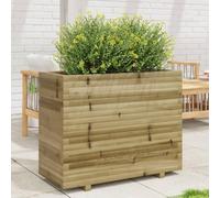 WDGJJFECNMUEHI Large Wooden Garden Planter Box 90x40x72.5 cm for Flowers Vegetables, Pine Wood Raised Flower Pot with Vacuum Impregnation, Outdoor Patio Balcony Decor DIY Gardening Container