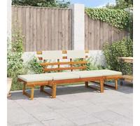 WDGJJFECNMUEHI panca giardino divanetti da giardinoPanca da Giardino con Cuscini 2-in-1 190 cm in Massello AcaciaAdatto per giardini, cortili e salotti