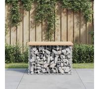WDGJJFECNMUEHI panchina plastica da esterno panca per esternoPanca Giardino Design Gabbione 63x44x42 cm Legno Massello PinoAdatto per giardini, cortili e salotti