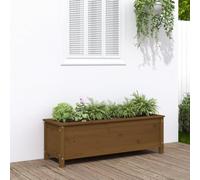 WDGJJFECNMUEHI Raised Garden Planter Box 119.5x40x39cm Solid Pine Wood Outdoor Flower Pot for Balcony Patio Yard Decor DIY Planting with Ample Space for Herbs Vegetables Flowers