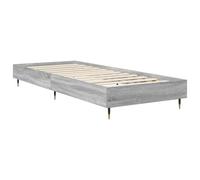 WDGJJFECNMUEHI Sonoma Grey Bed Frame 80 x 200 cm, Engineered Wood Slatted Base, Space-Saving Modern Design for Small Bedrooms, 140 kg Max Load, Easy Assembly Required