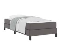 WDGJJFECNMUEHI Struttura letto con materasso Grigio 100x200 cm Tessuto elegante e funzionale con telaio Multi-Zone Comfort per camera da letto moderna e relax notturno