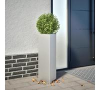 WDGJJFECNMUEHI Triangular Garden Planter 30x26x75 cm Galvanized Steel Rustproof Flower Pot for Outdoor Balcony Patio Decor with Large Capacity & Weed Protection