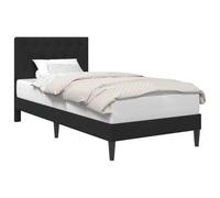 WDGJJFECNMUEHI Velvet Upholstered Bed Frame with Headboard King Size Single 90x200 cm Dark Grey Luxury Modern Platform Bed Solid Wood Slatted Base Easy Clean No Box Spring Needed