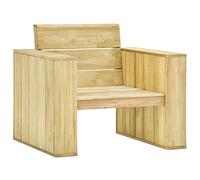WDGJJFECNMUEHI Vintage Style Garden Chair 89x76x76 cm, Solid Treated Pine Wood, Comfortable Outdoor Furniture for Patio, Terrace, Relaxing in Sun or Shade