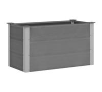 WDGJJFECNMUEHI WPC Raised Garden Bed 100x50x54 cm Gray - Durable Weather-Resistant Elevated Planter Box for Flowers, Herbs, Vegetables - Easy Assembly Modern Design Outdoor Decor