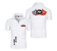 WDGYZZXJ Polo da Uomo Semplici per I.s.l.e of M.a.n T..T Comode Magliette Morbide T-Shirt A Maniche Corte Attive T-Shirt Stampate Elasticizzate-BaiS||l