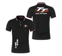 WDGYZZXJ Polo da Uomo Slim Fit A Mezza Manica per Isle of Man T..T. Stampa Fitness Maglietta A Maniche Corte con Colletto Maglietta Morbida E Comoda-HeiS||XXL