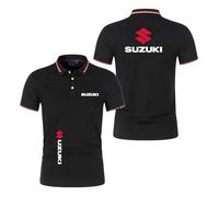 WDGYZZXJ Polo da Uomo T-Shirt per su.ZU.K.I Graphic Soft Maniche Corte Traspirante Abbigliamento Sportivo Collision Color Tee Top Abbigliamento con Colletto Semplice-HeiS||S