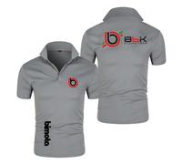 WDGYZZXJ Polo da Uomo Tuta per B.i.m.o.t.a Maglietta Semplice con Colletto Traspirante Mezza Manica Stampata Manica Corta-HuiS||l