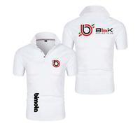 WDGYZZXJ Polo da Uomo Tuta per B.i.m.o.t.a Maglietta Semplice con Colletto Traspirante Mezza Manica Stampata Manica Corta-BaiS||XX_l
