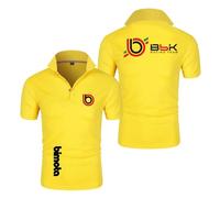 WDGYZZXJ Polo da Uomo Tuta per B.i.m.o.t.a Maglietta Semplice con Colletto Traspirante Mezza Manica Stampata Manica Corta-HuangS||x_s