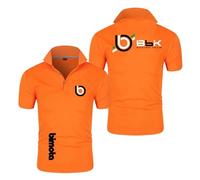 WDGYZZXJ Polo da Uomo Tuta per B.i.m.o.t.a Maglietta Semplice con Colletto Traspirante Mezza Manica Stampata Manica Corta-ChengS||s
