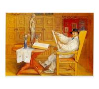WDHBI HEKA Carl Larsson Poster Stampe Famose Arte della Parete Moderna Carl Larsson Mostra Immagine Artista Pittura su Tela per la Decorazione Domestica 50X70cmx1 No Frame
