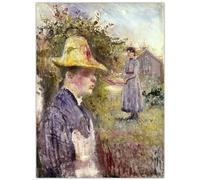 WDHBI HEKA Edvard Munch - Poster da parete Edvard Munch "Sisters in the garden", stampa moderna per la casa, 35 x 50 cm, senza cornice