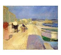 WDHBI HEKA Edvard Munch - Poster da parete "Promenade des Anglais in nice", stampa moderna per la casa, 55 x 75 cm, senza cornice