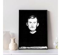 WDHBI HEKA Edvard Munch Wall Art Edvard Munch Autoritratto Poster Edvard Munch Stampe Pittura Moderna per Home Decor Picture 50x70cmx1 No Frame
