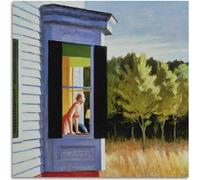 WDHBI HEKA Edward Hopper, poster con donna che guarda fuori dalla finestra, arte moderna su tela, stampa di Edward Hopper, decorazione per soggiorno, 50 x 70 cm, senza cornice