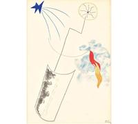 WDHBI HEKA Joan Miró, poster da parete in stile moderno, Joan Miró, stampe creative su tela, immagini astratte per la decorazione del soggiorno, 20 x 30 cm, 1 senza fram