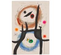 WDHBI HEKA Joan Miro Wall Art Joan Miro Stampe Famoso Dipinto su Tela Joan Miro Linea Creativa Poster per la Decorazione del Soggiorno di casa Immagine 55x75cmx1 No Frame