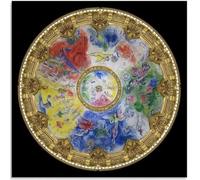 WDHBI HEKA Marc Chagall Immagini E Arte della Parete Marc Chagall Stampe su Tela Pittura Poster in Stile Moderno per Soggiorno Decor 15x15cmx1 Senza Cornice