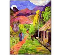 WDHBI HEKA Paul Gauguin Poster Road to Tahiti Wall Art Paul Gauguin Impressionismo Pittura su Tela Paul Gauguin Stampe Quadro per Interni Deco 15x20cm Senza Cornice