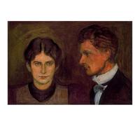 WDHBI HEKA Poster di Edvard Munch《Lo Strano Caso del Dr》Arte della Parete Stampe di Edvard Munch Pittura su Tela Astratta per L'Immagine di Decorazione del Soggiorno 60x40cmx1 Senza Cornice