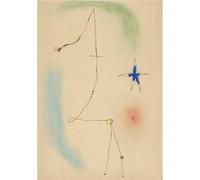 WDHBI HEKA Stampa su tela moderna di Joan Miro con Joan Miro, stampa su tela, motivo Joan Miro, decorazione per la casa, soggiorno, 60 x 80 cm, senza cornice