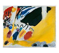 WDHBI HEKA Wassily Kandinsky Poster Arte Murale Moderna Wassily Kandinsky Stampe 《Impressione III》 Pittura su Tela per la Decorazione della Parete Domestica Immagine 50x70cmx1 Senza Cornice