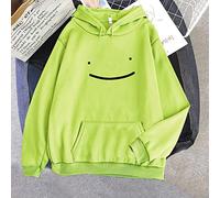 Wdhybwcx Dream SMP Felpe Donna Estetica Felpa con Cappuccio Oversize Harajuku Felpe Uomo Unisex Wram Manica Lunga Vestiti Kawaii Anime Uomo-Verde Chiaro,L