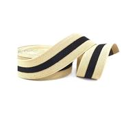 Wdjadp 5 Metri di fettuccia Elastica a Righe da 35 mm, per Borse e fettucce per Abbigliamento, Ricambio per Cucito Fai da Te,Nero,35mm