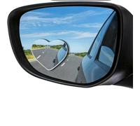 WDJRUIRUI 2 Pezzi Specchietti Angolo Morto per Citroen C-Zero 2009-2020, Vetro HD Forma di Cuore Senza Cornice Impermeabile Auto Specchio Ausiliario Retromarcia