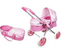 Wdk Partner La culla è rimovibile. Altezza del manico 46 cm. Per bambini da 40 cm (non inclusi). Tubi in metallo da montare da un adulto. Dai 3 anni in su.