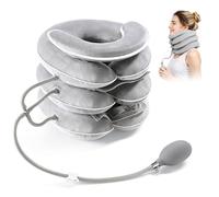 WDKXCN Trazione Cervicale, Collare Cervicale Gonfiabile con Supporto Mento, Decompressione Cervicali, Collare Ortopedico Cervical per Sollievo Dolori Cervicali