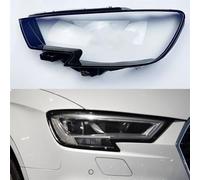 WDMNAO Alloggiamenti Fari Anteriori Auto per Audi A3 S3 2017 2018 2019, Copertura del Faro Auto, Copri Lente Faro Anteriore Auto Coprifaro Trasparente Auto Accessori, A/Right