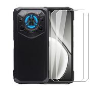 WDMYLFTW Custodia per Doogee Blade 20 Pro + 2 pellicole protettive per display, trasparente, in morbido silicone, flessibile, in TPU (nero)