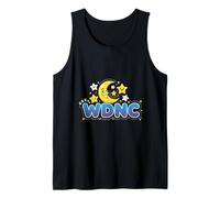 WDNC Moon And Stars We Do Not Care Sarcastic Club Canotta