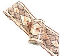 WDragon Bordo autoadesivo con piastrelle goffrate, 10 cm x 5 m, per decorare pareti, bagno, cucina (rosso diamante)