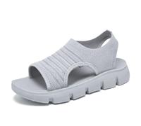 WDRHC Sandali Estivi Donna con Plantari Ortopedici in Rete Elasticizzata - Scarpe Comode Rosa, Beige, Grigio, Nero, Taglie 36-41