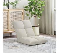 WDSAYREH Poltrona da pavimento in velluto, 50 x 61 x 57 cm, pieghevole, con schienale regolabile, moderno pouf con robusto telaio in metallo, facile da pulire e salvaspazio
