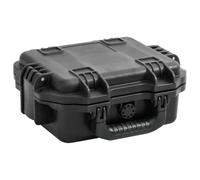 WDSAYREH Robusta valigetta universale in polipropilene e ABS, 40,6 x 33 x 17,4 cm, nera, per fotocamera, obiettivi e accessori, con valvola di pressione, O-ring impermeabile e tre tagliabili