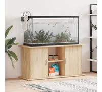 WDSAYREH Supporto per acquario, in rovere Sonoma, 121 x 41 x 58 cm, in | Resistente all'umidità, con vano portaoggetti, mobile per acquario da 121 cm, fissaggio a parete incluso