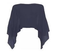 WDSBZNB Coprispalle Donna Mantella da Donna in Chiffon Elegante for Abito da Sposa, da Sera e da Ballo(Blue1)