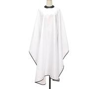 WDSBZNB Mantellina Parrucchieri Mantella da Taglio for Capelli con Colletto in Silicone, Impermeabile, Antiaderente, for Parrucchiere, Grembiule, Accessori for Strumenti(White)