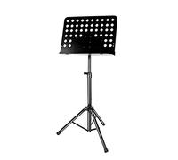 WDSOPK 1.5M Portable Foldable Full Metal Music Stand, Metal Violin Music Holder, for Various Musical Instruments To Read Music Practice And Performance(Black-A)
