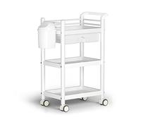 WDSOPK 3 Tier Rolling Storage Cart for Kitchen And Bathroom Easy To Assemble Tool Trolley Serving Cart Trolley Cart Space Saving Organizer.